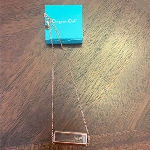 Origami Owl Charm Necklace Never Worn